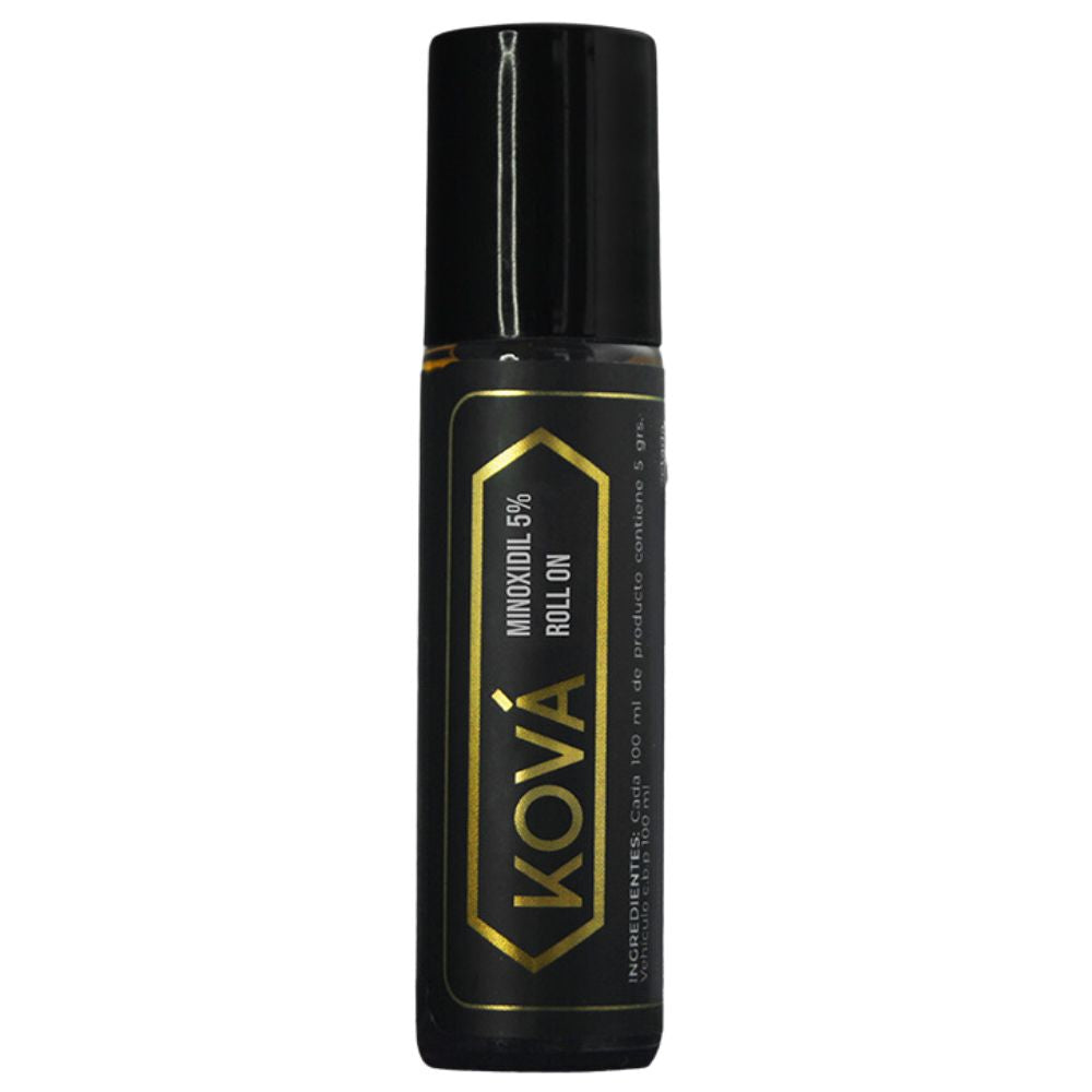 Roll on de minoxidil al 5% unisex para cejas, barba, bigote y cabello 10ml