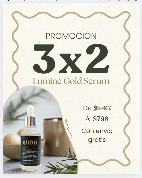 Niran Serum Facial Regenerador Ácido Hialurónico 30 Ml