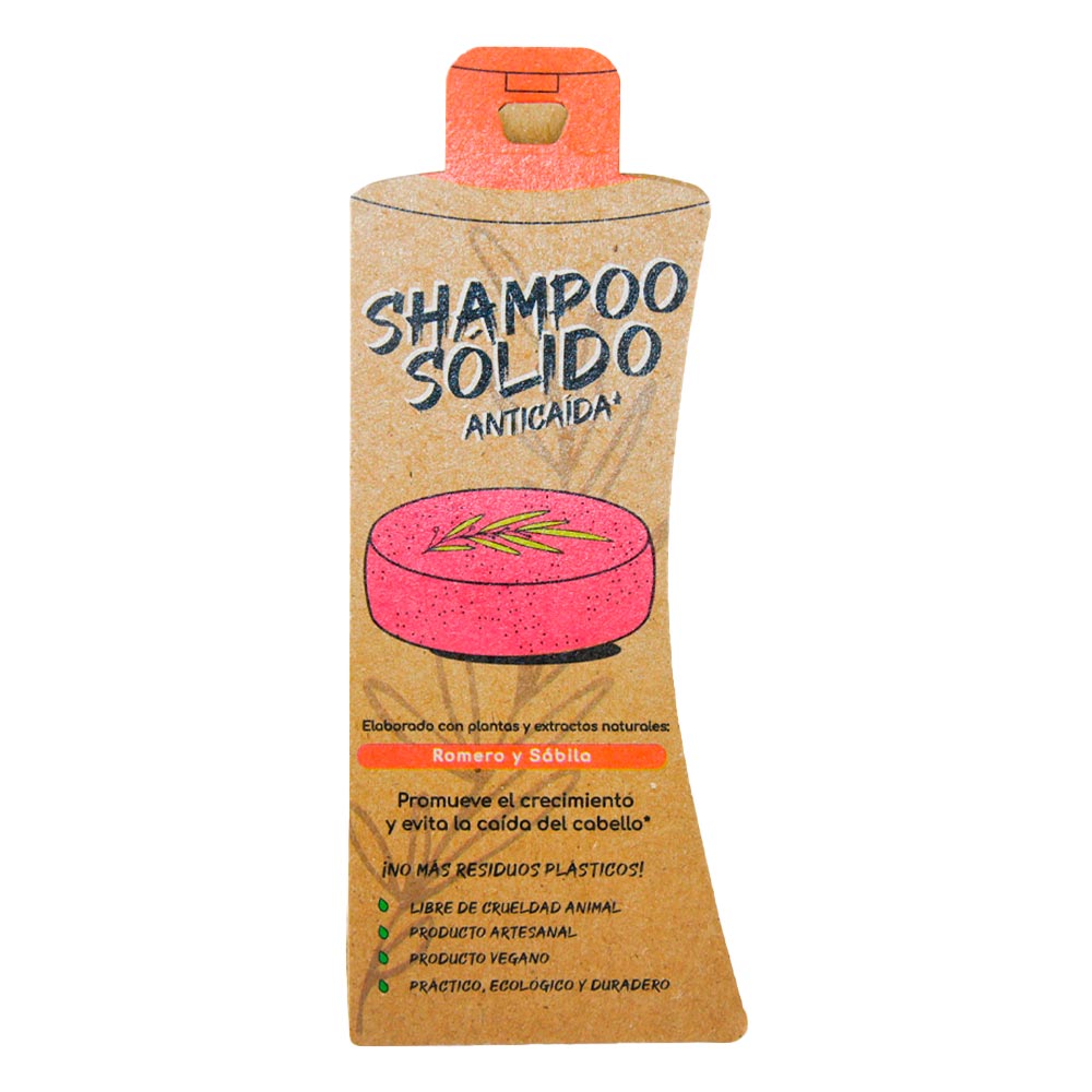 Shampoo sólido anticaída Árbol Verde