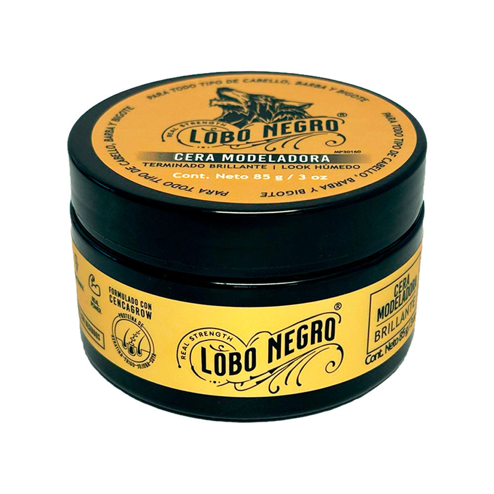 Cera Modeladora Brillante Lobo Negro