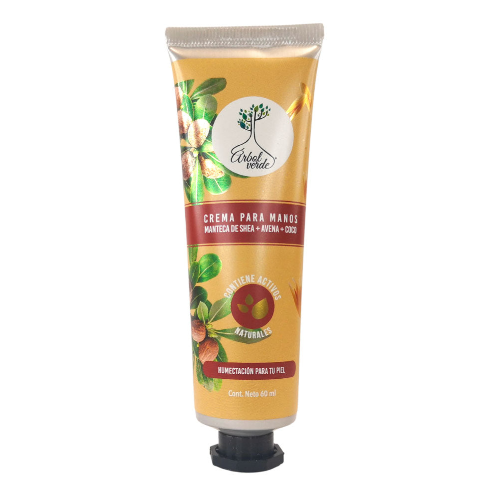 Crema Para Manos Avena y Coco Árbol Verde