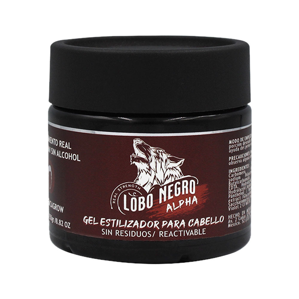 Gel Estilizador Alpha Lobo Negro