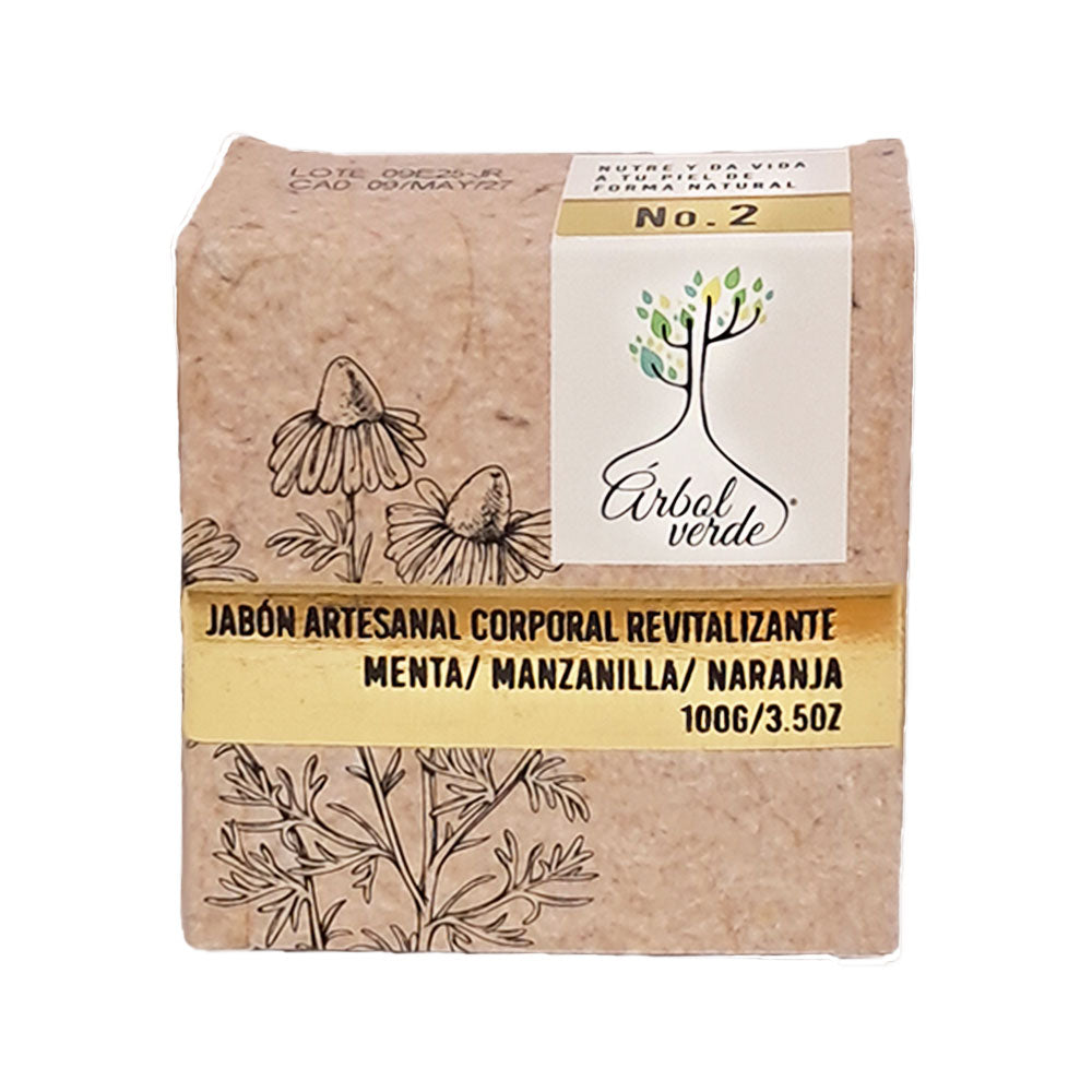 Jabón en Barra Corporal Revitalizante Árbol Verde