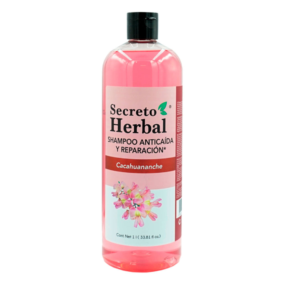 Shampoo Anticaída y Reparación Cacahuananche Secreto Herbal 1 Litro