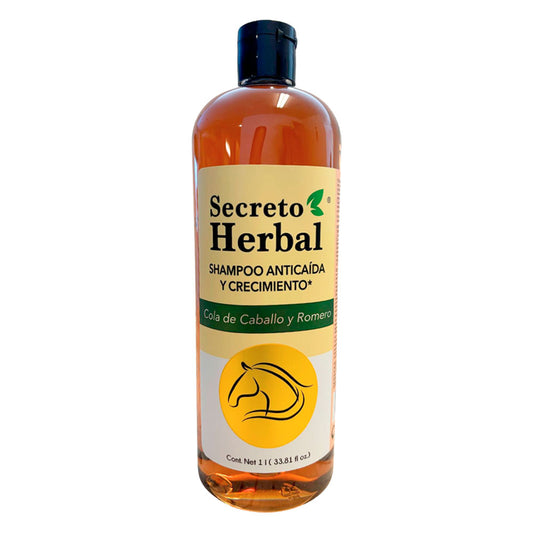 Shampoo Anticaída y Crecimiento Romero y Cola de Caballo Secreto Herbal 1 Litro